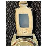 LL  - Sajen 925 Sterling Silver Quartz Watch with Blue Lapis and Moonstone Accents