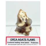 Orca Agate Flame 473 gm./1 lb.