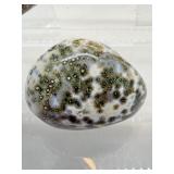 Ocean Jasper Polished Misc Lot of 3: Heart 195 gm./7 oz., Gallet 136 gm./4 oz., gallet 115 gm/4 oz.