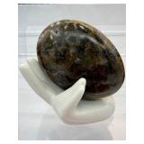 Ocean Jasper Lot of 3 large gallots: 163 gm./5.7 oz., 162 gm./5.7 oz./ 113 gm./4 oz.