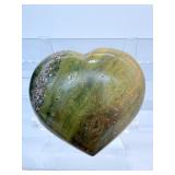 Ocean Jasper Polished Hearts Lot of 5: 287 gm./10 oz., 240 gm./8.5 oz., 107 gm./3.8 oz., 89 gm./3.1 oz., 39 gm./1.4 oz. Total Lot Weight: 3/4 kilo/1.7 lb.: