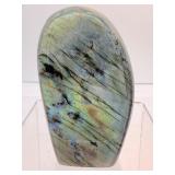 Labradorite Lot of 2 purple standing labradorite freeforms 479 gm./1 lb. and 309 gm./11oz.