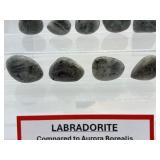 Labradorite Polished Misc. Lot of 13: 10 palmstones, 1 1/2