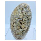 Ibis Jasper polished lot of 3: Freeform 368 gm./13 oz., obelisk 152 gm./ 5.4 oz., massage wand 123 gm./4.3 oz.