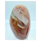 Polychrome Jasper Polished Lot of 3: Zuni Bear 181 gm./6.4 oz, Freeform 486 gm./1 lb.and Mushroom 157 gm./5.5 oz.