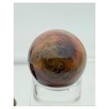 Sardonyx Misc. Lot of 3: 2 spheres 40mm, 94 gm./3.3 oz., non-standing freeform 70 gm./2.5 oz.