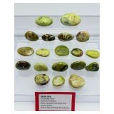 Green Opal Tumbles Lot of 19: 552 gm./1 lb. 3.5 oz