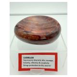 Carnelian bowl: 694 gm./1 lb. 8.5 oz.