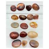 Carnelian palmstone lot of 17: 789 gm./1 lb. 12 oz.