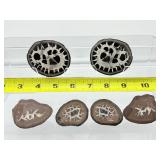 Septarian Nodules Lot of 3: 309 gm./11 oz.