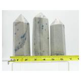 Rare Blue Apatite in Cleavlandite Generators (Set of 3): large 684gm./1 lb. 8 oz./medium 590 gm./1 lb. 5 oz., medium 498 gm./1 lb. 2 oz.