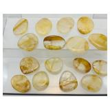 16 Golden Healer Palmstones: 480 gm./ 1 lb.