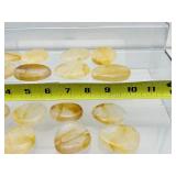 16 Golden Healer Palmstones: 480 gm./ 1 lb.