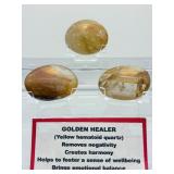 Golden Healer Palmstone Lot of 3: 269 gm./9.5 oz.