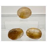 Golden Healer Palmstone Lot of 3: 269 gm./9.5 oz.