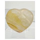 Golden Healer polished misc. lot of 3: heart 190 gm./6.7 oz., gallet 114 gm./4 oz., angel 87 gm./3 oz. Total Lot Weight: 393 gm./13.8 oz.