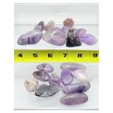 Amethyst Polished Small Tumbles Lot: 280gm/10oz.
