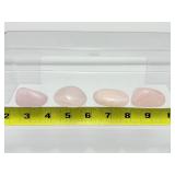 Rose Quartz Polished Palmstone Lot of 4: 137 gm./4.8 oz.