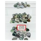 Moss Agates Tumbles Lot: 449gm/1 lb.