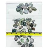 Moss Agates Tumbles Lot: 449gm/1 lb.