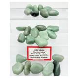 Green Aventurine Tumbles Lot: 609 gm./ 1 lb. 5.5 oz.