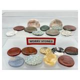 21 Worry Stone Lot: 562 gm./1 lb.