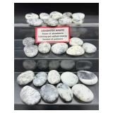 Dendritic Agate Palmstones Lot of 25: 511 gm./1 lb.