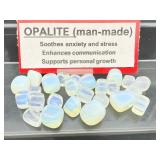 Opalite  (Man-Made) small polished tumbles: 77gm/2.8oz.