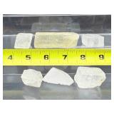 Clear Optical Calcite Chunks Lot of 6: 144 gm./5.1 oz.