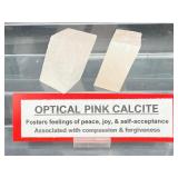 Optical Pink Calcite Lot of 2: 225gm./8oz.