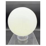 Selenite large sphere: 105mm 1.4 kilo/3 lb. 3.4 oz.