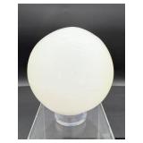 Selenite large sphere: 105mm 1.4 kilo/3 lb. 3.4 oz.