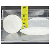 Selenite Lot of 3: Two healing daggers 373 gm./13.2 oz. and sphere 183 gm./6.4 oz. Total lot weight 560 gm./1 lb. 4 oz.