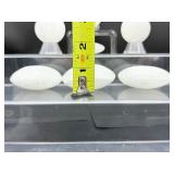 Selenite Polished Lot of 7: 2 spheres 222 gm./7.8 oz., 3 gallets 301 gm./10.6 oz., small palmstone 19 gm./.7 oz. Total Lot Weight: 542 gm./19.1 oz.