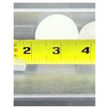 Selenite Polished Lot of 7: 2 spheres 222 gm./7.8 oz., 3 gallets 301 gm./10.6 oz., small palmstone 19 gm./.7 oz. Total Lot Weight: 542 gm./19.1 oz.