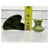 5 piece Jade Gua Sha set with Facial Roller & Massagers with velvet carrying bag