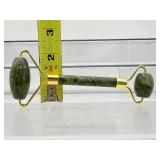 5 piece Jade Gua Sha set with Facial Roller & Massagers with velvet carrying bag