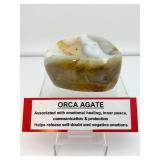 Orca Agate Bowl: 942gm./2 lb. 1 oz.