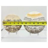 Dendritic Calcite Plates (Lot of 2) 499gm/ 1 lb.1 oz.
