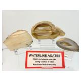 Waterline Agate Lot of 3: 363 gm./13 oz.