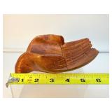 Wood Praying Hands Bowl
