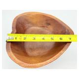 Wood Heart Bowl for display