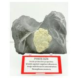 Pyrite Sun in Matrix Plate 1 kilo/2.2 lb.