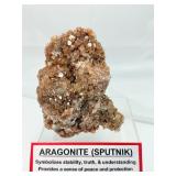 Sputnik Aragonite Cluster: large sputnik aragonite cluster 1.1 kilo/3 lb.