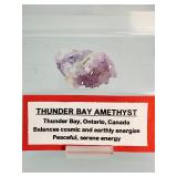 Thunder Bay Amethyst Rough Cluster: 43 gm./1.5 oz. First discovered in Thunder Bay, Ontario, Canada in 1967. Prized among collectors