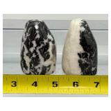 Zebra Jasper Polished Lot of 3: 2-Freeforms 446 gm./1 lb. and a small heart 32 gm./1.1 oz. Total Weight of Lot: 478 gm 1 lb. 1 oz.