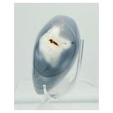 Gorgeous Blue Orca Agate Polished Heart: 544gm/1 lb.3.2oz.