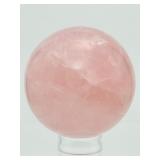 Amazing Rose Quartz Sphere 83mm 850gm/1 lb.14oz.
