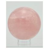 Amazing Rose Quartz Sphere 83mm 850gm/1 lb.14oz.