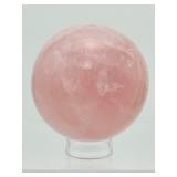 Amazing Rose Quartz Sphere 83mm 850gm/1 lb.14oz.
